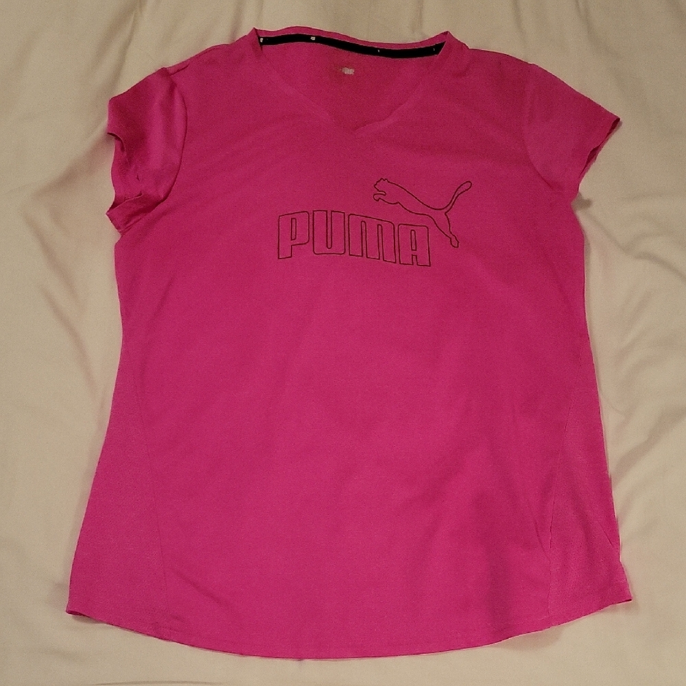 Puma Women's Vivid Pink Short Sleeve Tee